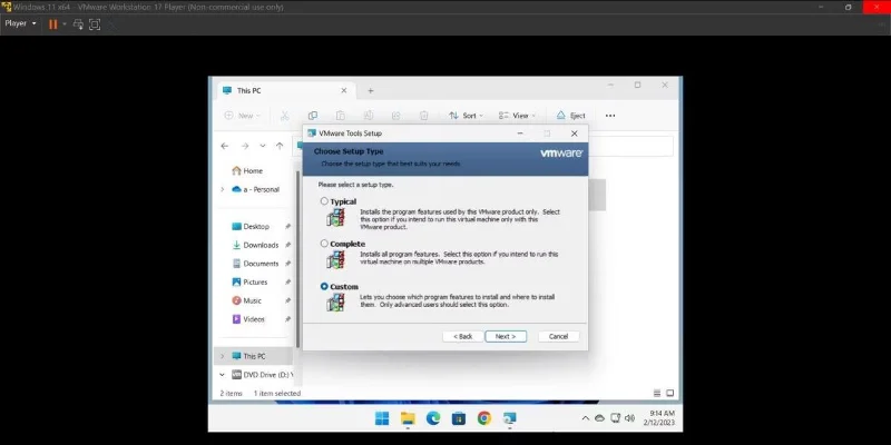 Instructies voor het installeren van Windows 11 op een virtuele machine, het installeren van Windows 11 op VMware