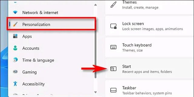 Personnalisation du menu Démarrer sous Windows 11