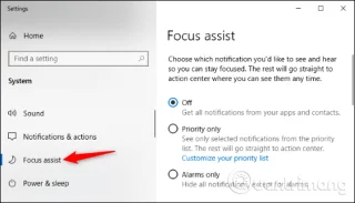 Bagaimana untuk mematikan pemberitahuan Focus Assist pada Windows 10