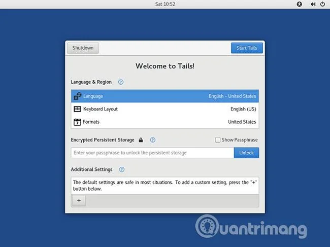 Arahan untuk memasang Tails pada Windows