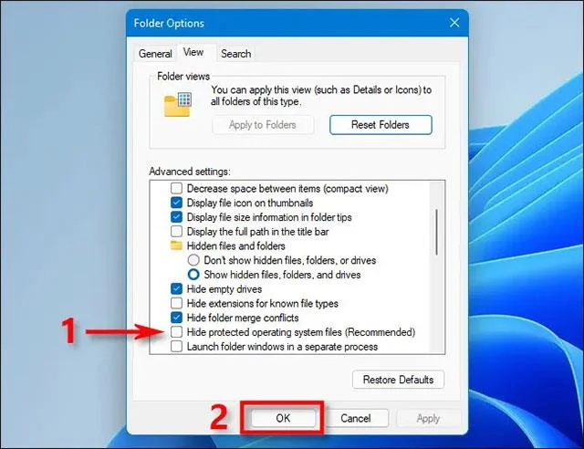 Hoe u beveiligde besturingssysteembestanden kunt weergeven in Windows 11