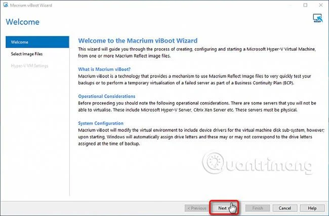 Cara mencipta mesin maya Hyper-V menggunakan Macrium Reflect System Image