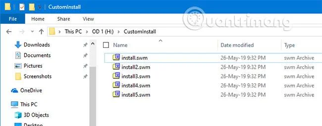 Comment diviser un fichier Install.wim de plus de 4 Go