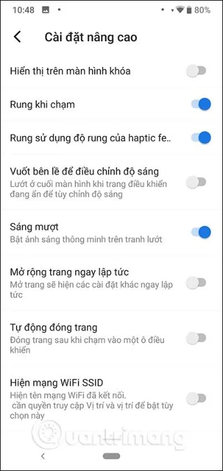 Cara menggunakan Tetapan Pantas Bawah untuk menukar lokasi untuk membuka Tetapan Pantas
