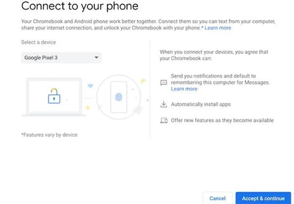 Cara membuka kunci Chromebook dengan telefon Android