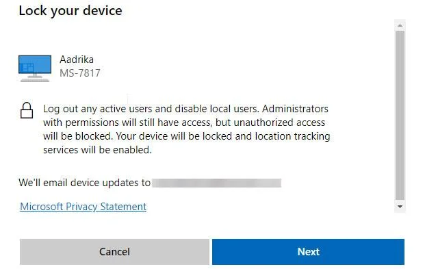 Bagaimana untuk mengunci PC dari jauh pada Windows 10