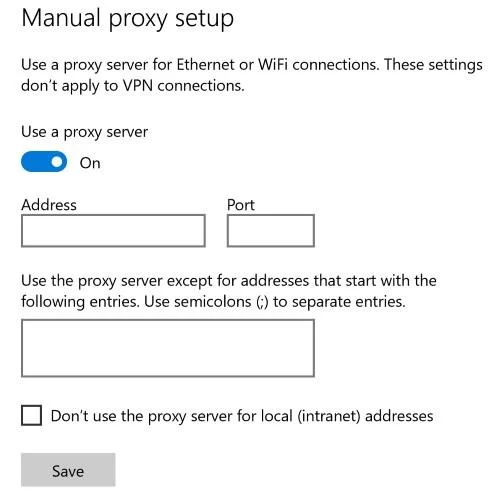 İnternete güvenli bir şekilde erişmek için Windows 10'da Proxy Sunucuları nasıl bağlanır