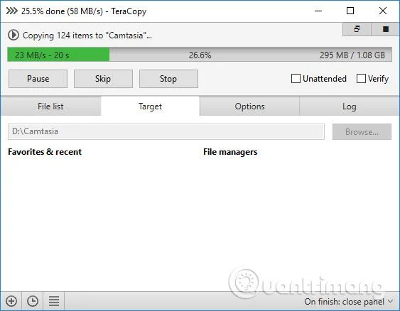Cara menggunakan TeraCopy untuk mempercepatkan penyalinan fail