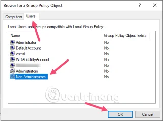 Comment appliquer la stratégie de groupe uniquement aux non-administrateurs dans Windows 10