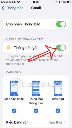 Cara menggunakan ciri pemberitahuan segera pada iPhone
