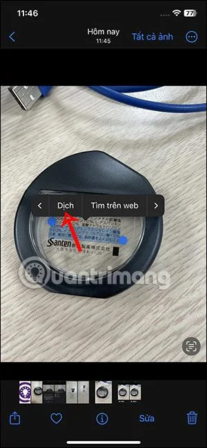 Bagaimana untuk menterjemah terus dalam foto pada iPhone