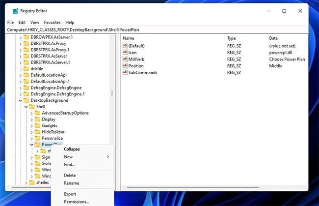 Windows 10/11'de içerik menüsüne Güç Planını Değiştir nasıl eklenir