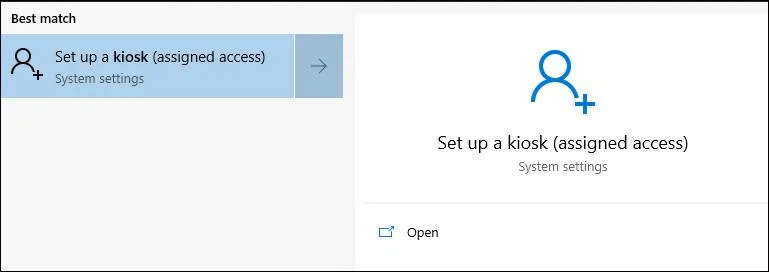 Windows 10'da Kiosk Modu nasıl etkinleştirilir