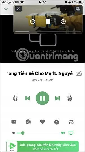 Drumtify を使用して iPhone の画面がオフのときに YouTube 音楽を聴く方法