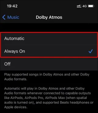 Bagaimana untuk membolehkan Audio Spatial memainkan muzik berkualiti tinggi pada iPhone