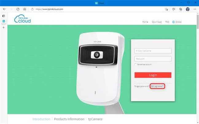 Site Web TP-Link Cloud