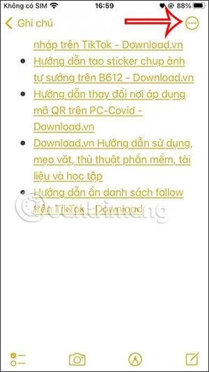 Bagaimana untuk menukar nota kepada PDF pada iPhone
