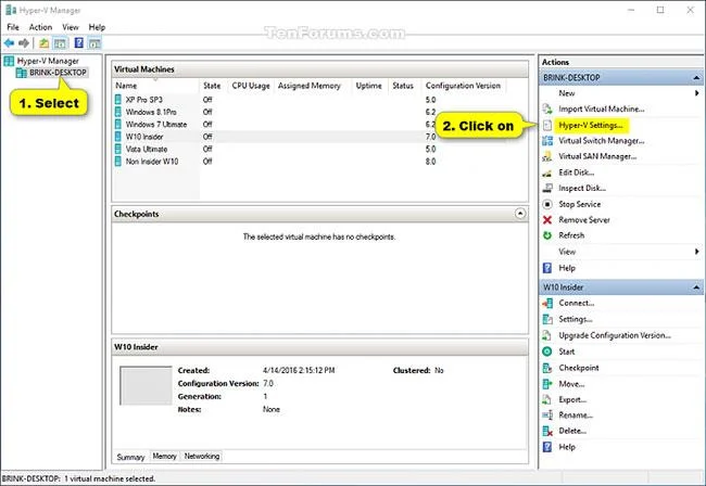 Windows 10'da Hyper-V Gelişmiş Oturum Modu nasıl etkinleştirilir/devre dışı bırakılır