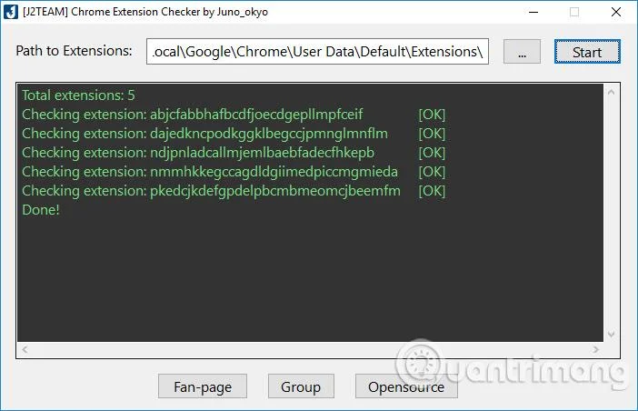 J2TEAM Extension Checker ile uzantılar nasıl kontrol edilir