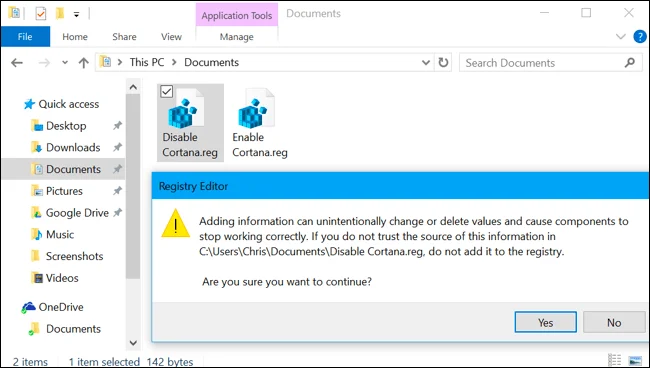 Matikan Cortana pada Windows 10