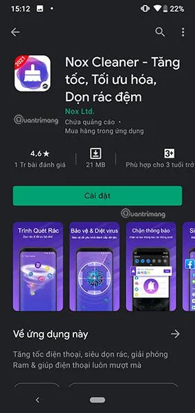 Muat turun Nox Cleaner dan cara menggunakan Nox Cleaner pada Android untuk membersihkan sampah