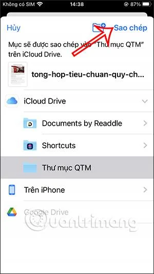 Cara membuat folder dalam Fail pada iPhone/iPad