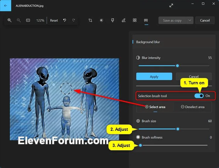 Hoe u de afbeeldingsachtergrond kunt vervagen in de Foto's Windows 11-app