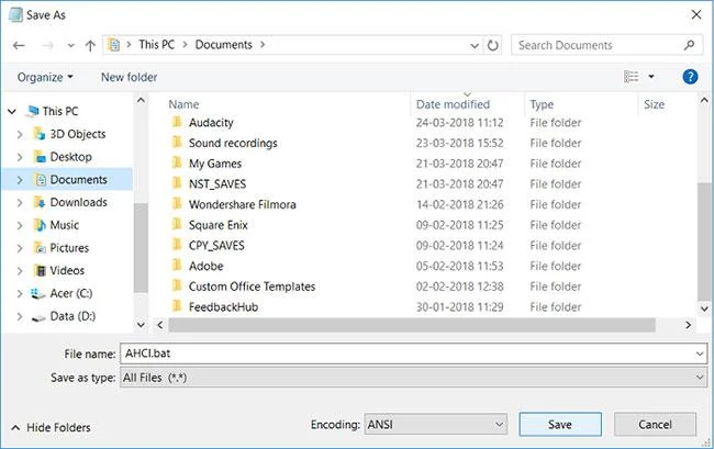 Bagaimana untuk mendayakan mod AHCI dalam Windows 10