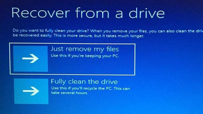 Buat Pemacu Pemulihan untuk Windows 10