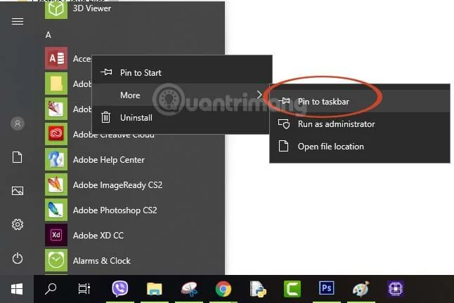 Bagaimana untuk menyematkan aplikasi ke Bar Tugas untuk dibuka dengan lebih cepat