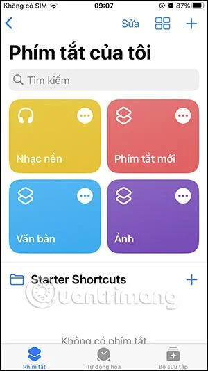 Cara membuat folder pintasan pada Pintasan iPhone