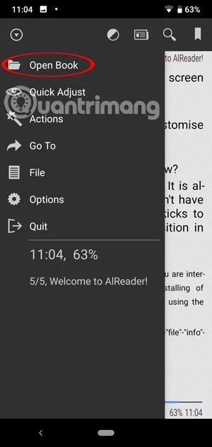 Arahan untuk menggabungkan Alreader dan Text to Speech untuk mendengar dan membaca buku pada Android