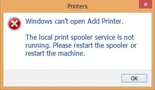 Hatayı düzeltin Yazdırma biriktiricisi hizmeti Windows 10, 8.1, 7'de çalışmıyor