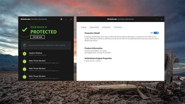 Kajian Edisi Percuma Antivirus Bitdefender: Padat, berciri penuh