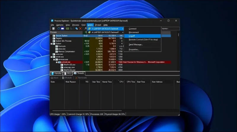 Hoe u zich afmeldt bij andere gebruikers op Windows 11