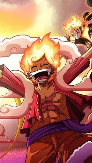 Luffy Gear 5 duvar kağıdı, Luffy Tanrısı Nika duvar kağıdı