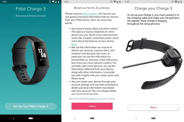 Cara menyediakan jam tangan Fitbit Charge 3 pada Android