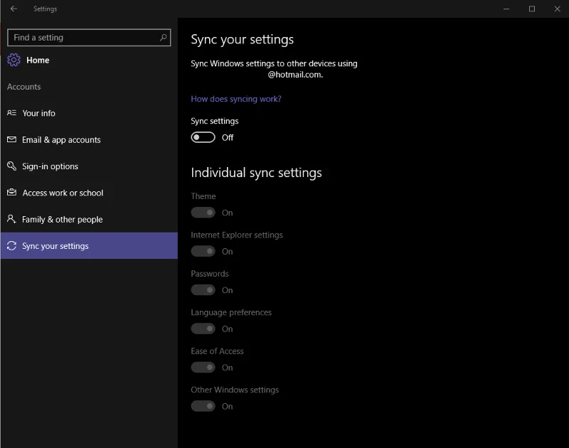 Pada Windows 10 anda harus melumpuhkan ciri ini