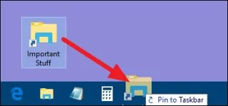 คำแนะนำในการปักหมุดโฟลเดอร์ไว้ที่ทาสก์บาร์ของ Windows