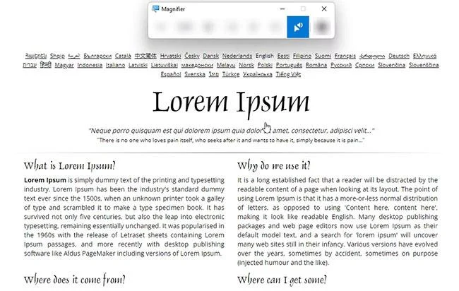 Hoe u de Vergroter-tool gebruikt op Windows 11