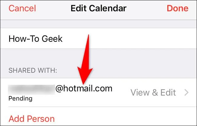iPhoneでスケジュールを共有する方法