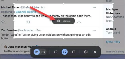 Arahan untuk mengambil tangkapan skrin Chromebook