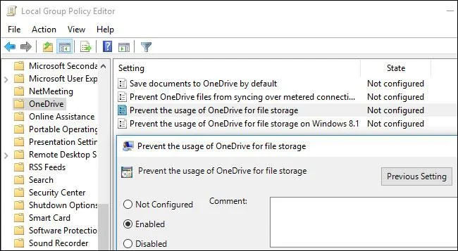 Langkah untuk melumpuhkan atau mengalih keluar sepenuhnya aplikasi OneDrive pada Windows 10