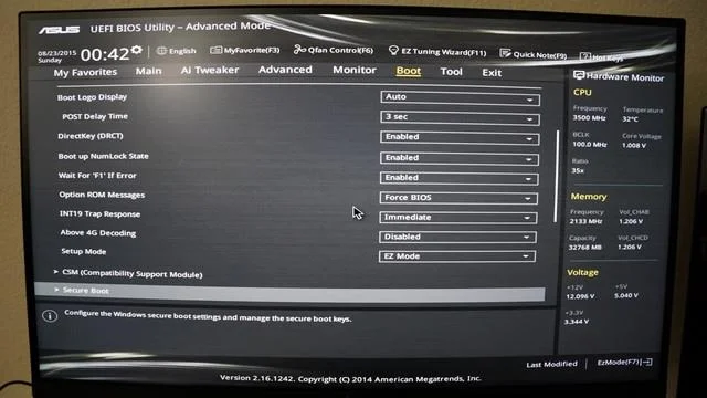 ASUS UEFI BIOS yardımcı programını kullanarak Güvenli Önyüklemeyi etkinleştirme veya devre dışı bırakma
