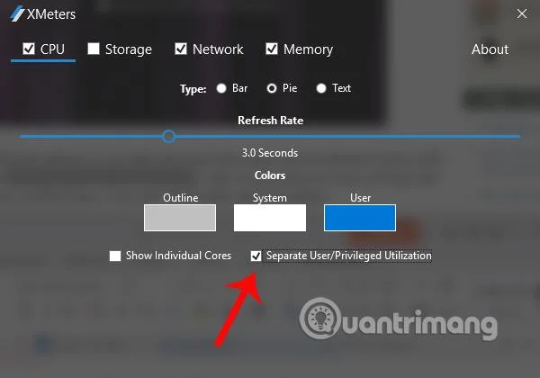 Görev Çubuğundan CPU ve RAM durumunu görüntülemek için XMeters nasıl kullanılır?