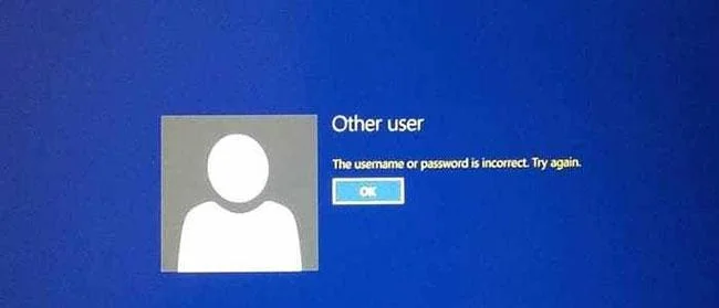 Fix De gebruikersnaam of het wachtwoord is onjuist elke keer dat Windows 10 opnieuw opstart