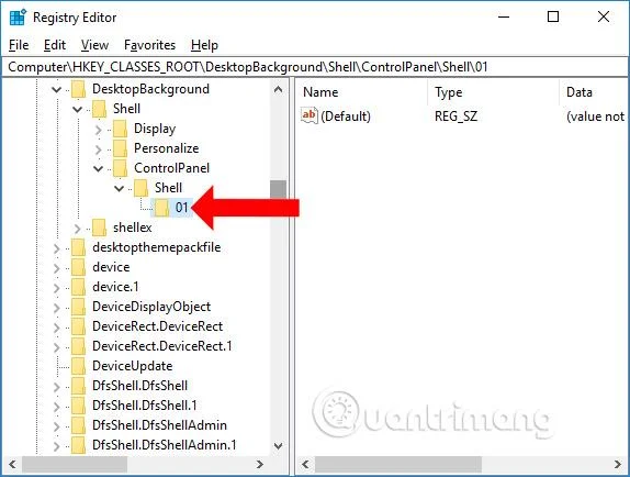 Cara membuat Senarai Panel Kawalan dalam menu klik kanan