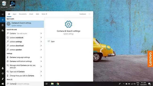 Matikan Cortana pada Windows 10