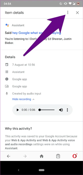 Bagaimana untuk memadamkan sejarah Google Assistant pada Android