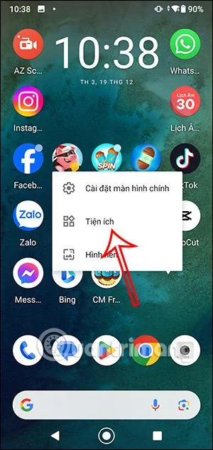 Ajouter un widget